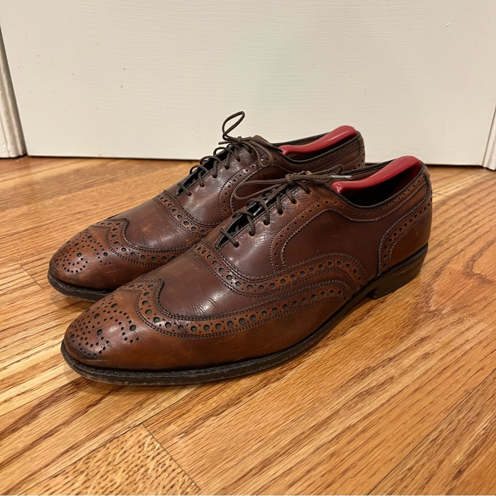 Allen Edmonds McAllister Men’s Brogue Leather Wingtip Dress Shoes Oxfords 10.5 C